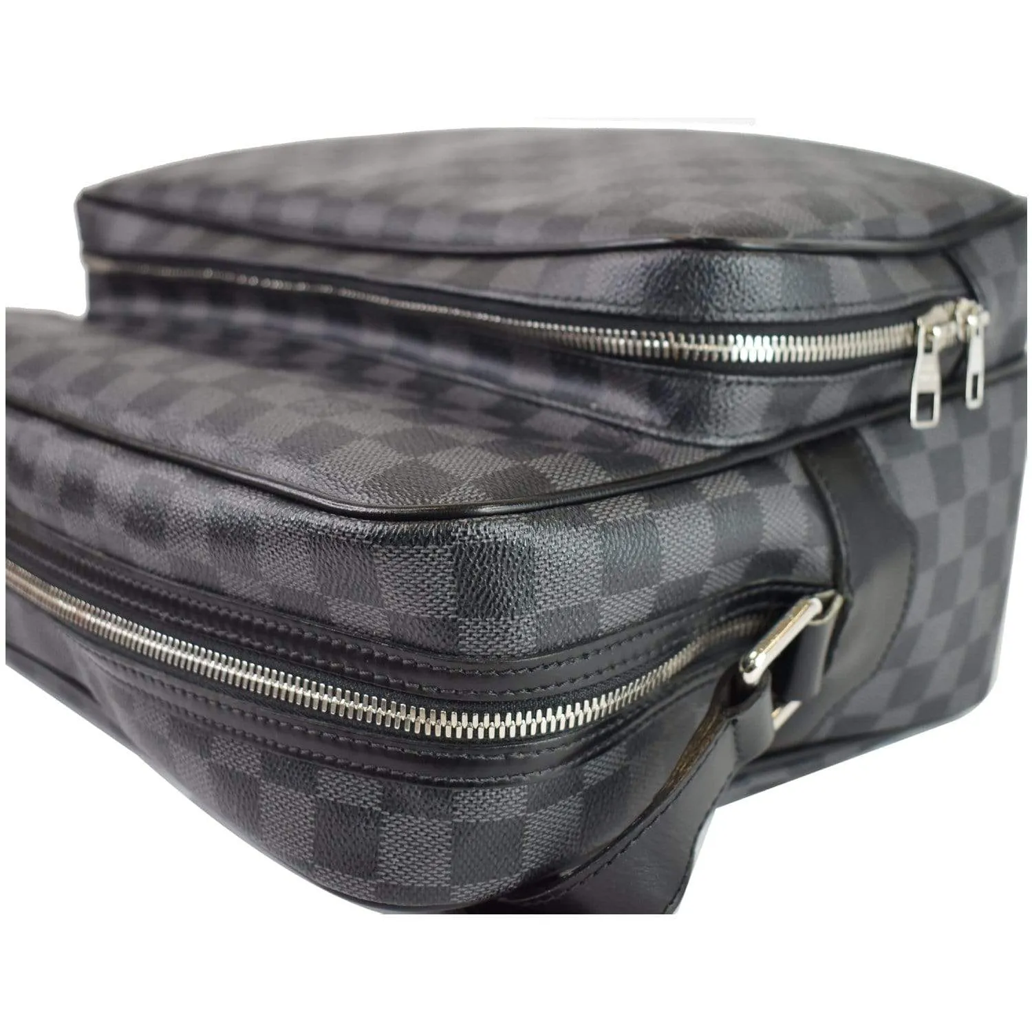 LOUIS VUITTON Sac Leoh Damier Graphite Messenger Bag Black - 20% OFF