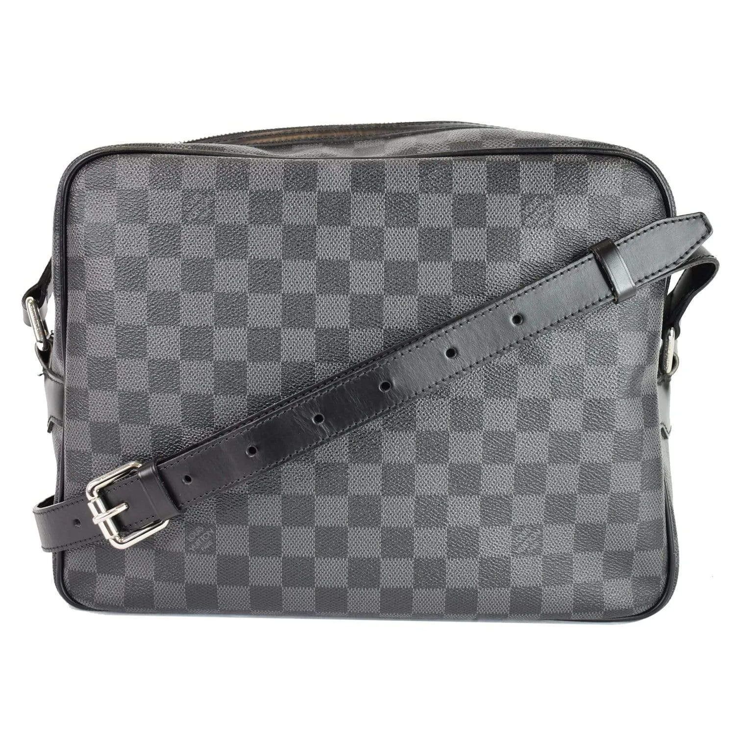 LOUIS VUITTON Sac Leoh Damier Graphite Messenger Bag Black - 20% OFF