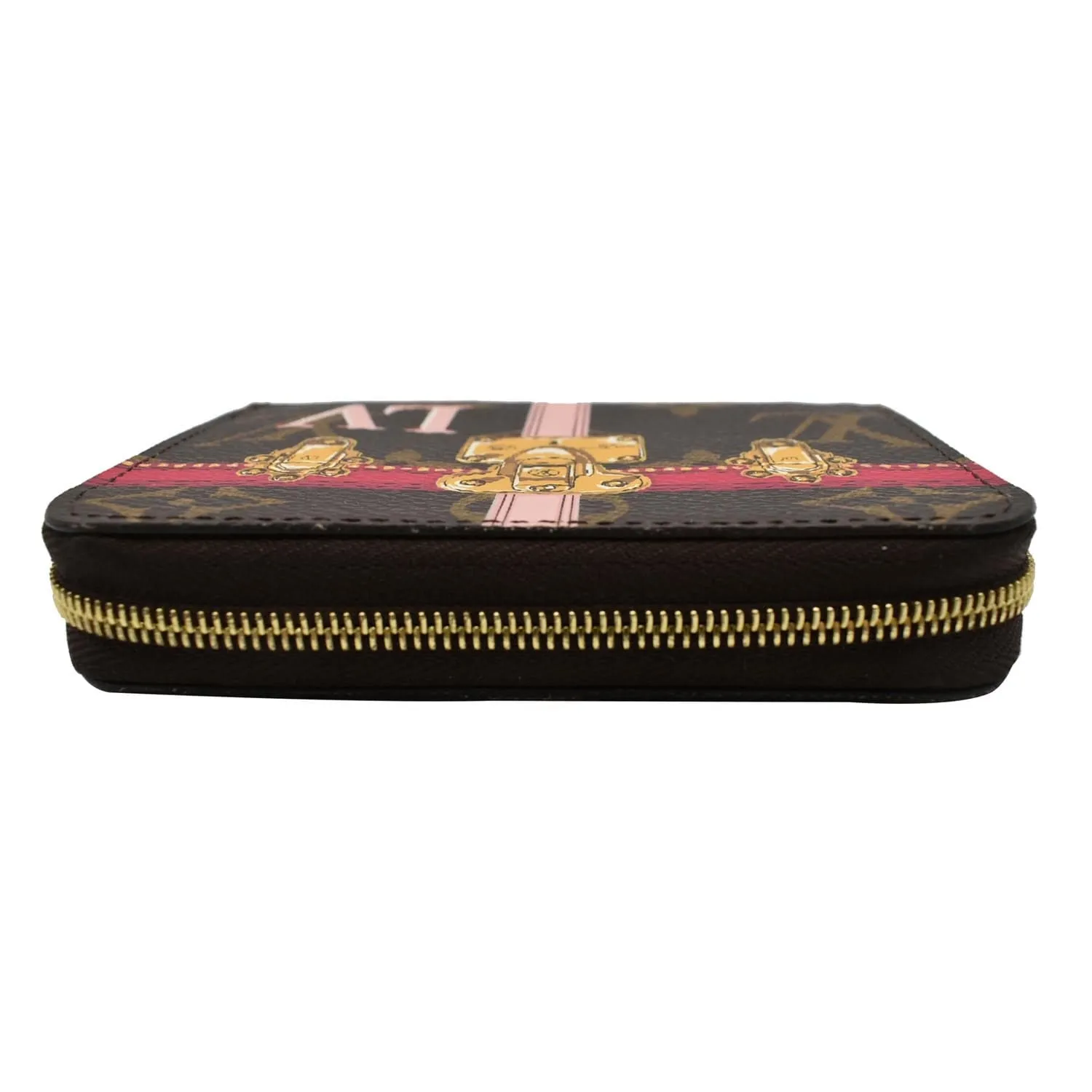 LOUIS VUITTON Summer Trunks Monogram Canvas Zippy Coin Purse Brown