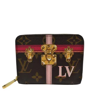 LOUIS VUITTON Summer Trunks Monogram Canvas Zippy Coin Purse Brown