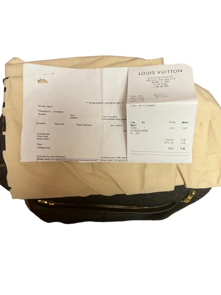 Louis Vuitton Vintage Idylle Monogram Rolling Suitcase