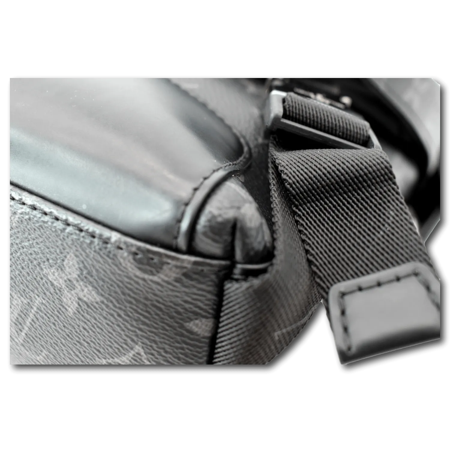 LOUIS VUITTON Voyager PM Monogram Eclipse Messenger Bag Black