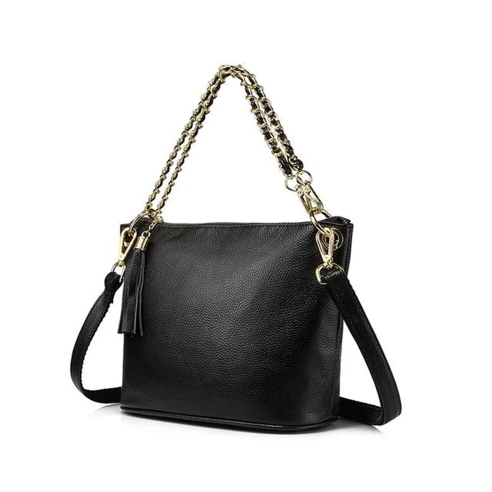 <bold>Bucket  / Tote Bag <br>Genuine-Leather