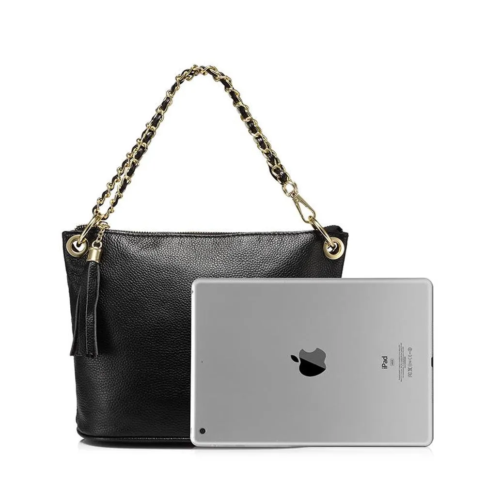 <bold>Bucket  / Tote Bag <br>Genuine-Leather