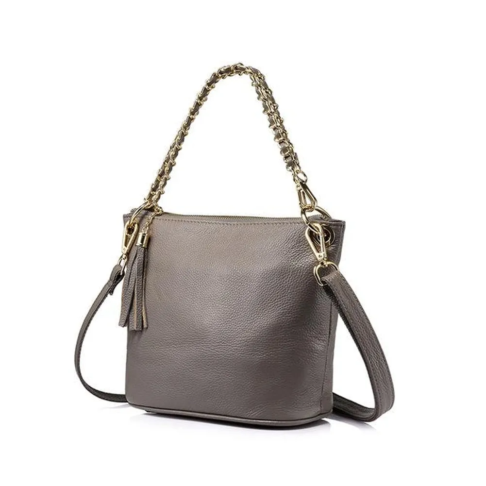 <bold>Bucket  / Tote Bag <br>Genuine-Leather