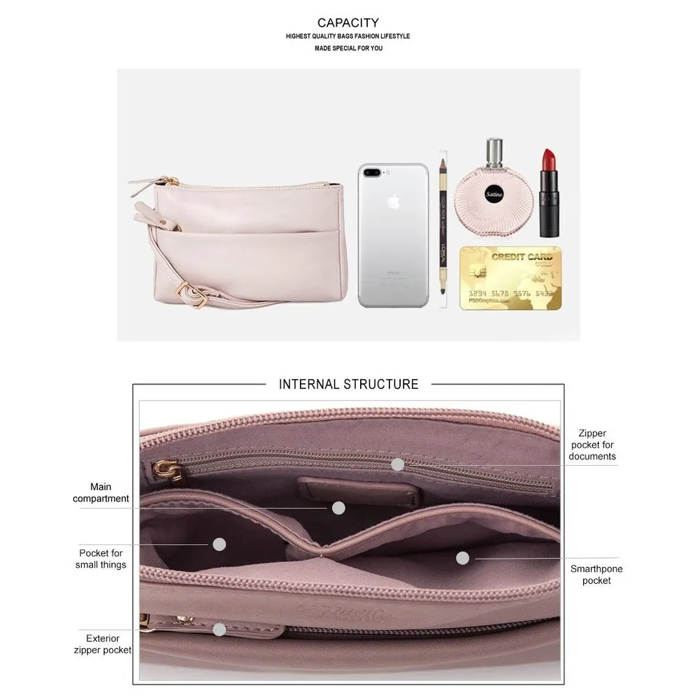 <bold>Crossbody / Shoulder Bag  <br>Vegan-Leather