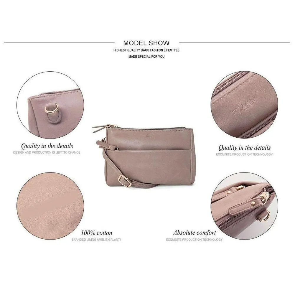 <bold>Crossbody / Shoulder Bag  <br>Vegan-Leather