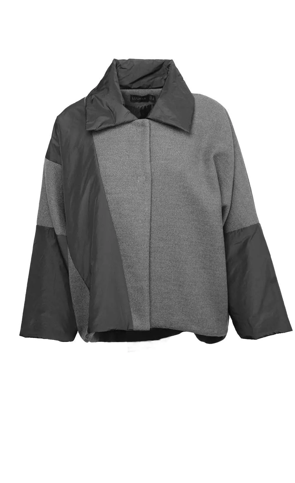 Luukaa Short Anthracite Coat