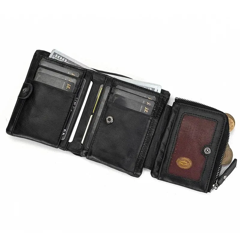 Luxury Designer Wallet for Men Card Holder Genuine Leather Purse