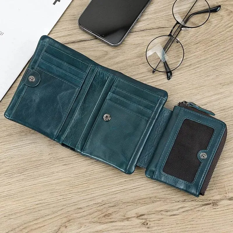 Luxury Designer Wallet for Men Card Holder Genuine Leather Purse