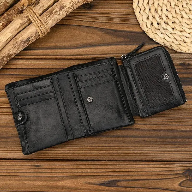 Luxury Designer Wallet for Men Card Holder Genuine Leather Purse
