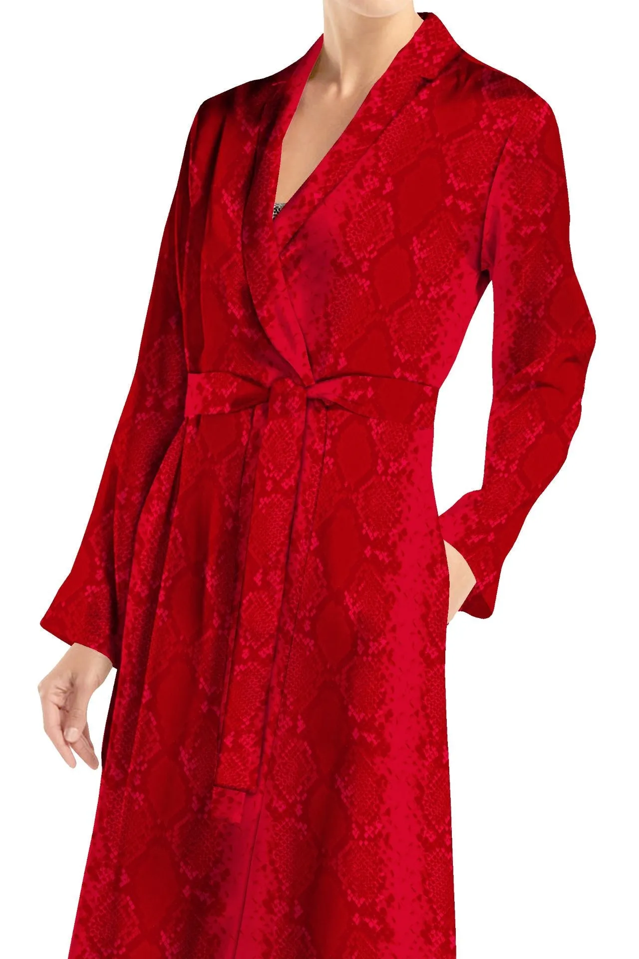 Made With Biodegradable Fabrics Midi Wrap Dress