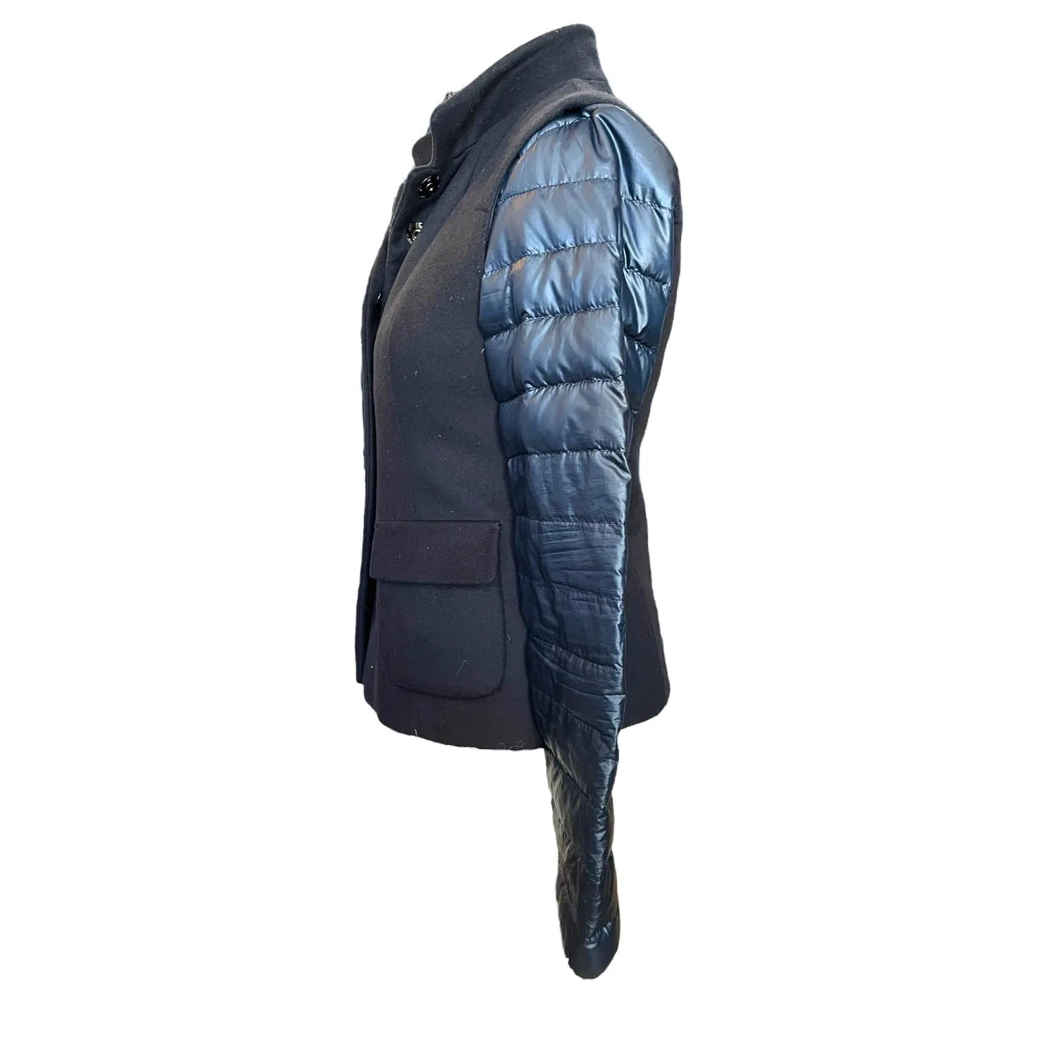 Marella Navy Puffer Jacket with Gilet