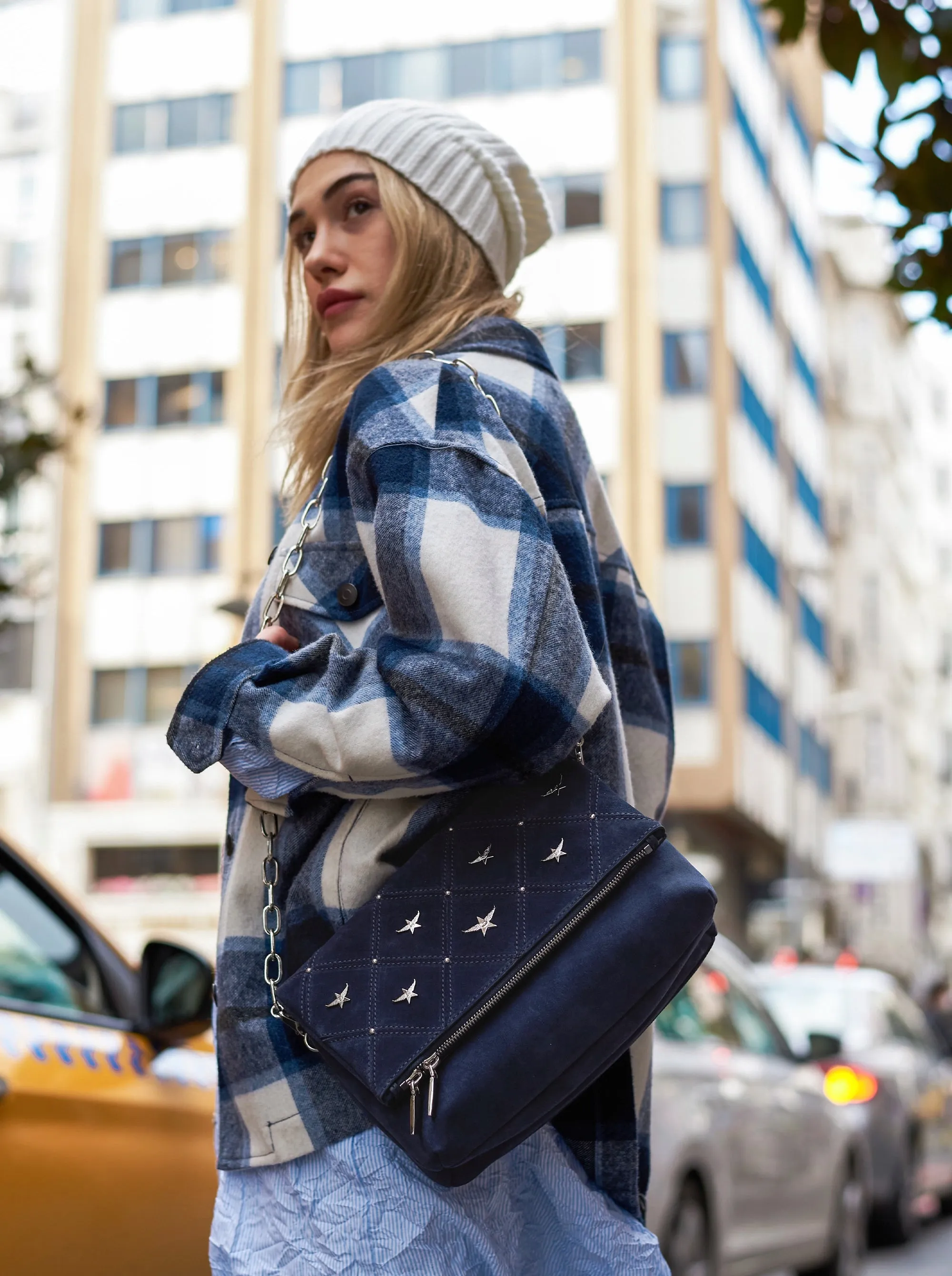 MARIE EFFECT SUEDE BAG