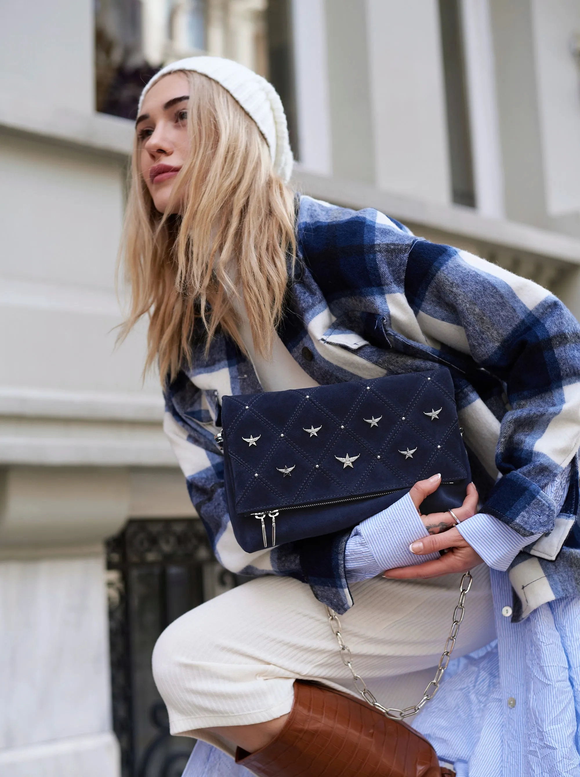MARIE EFFECT SUEDE BAG