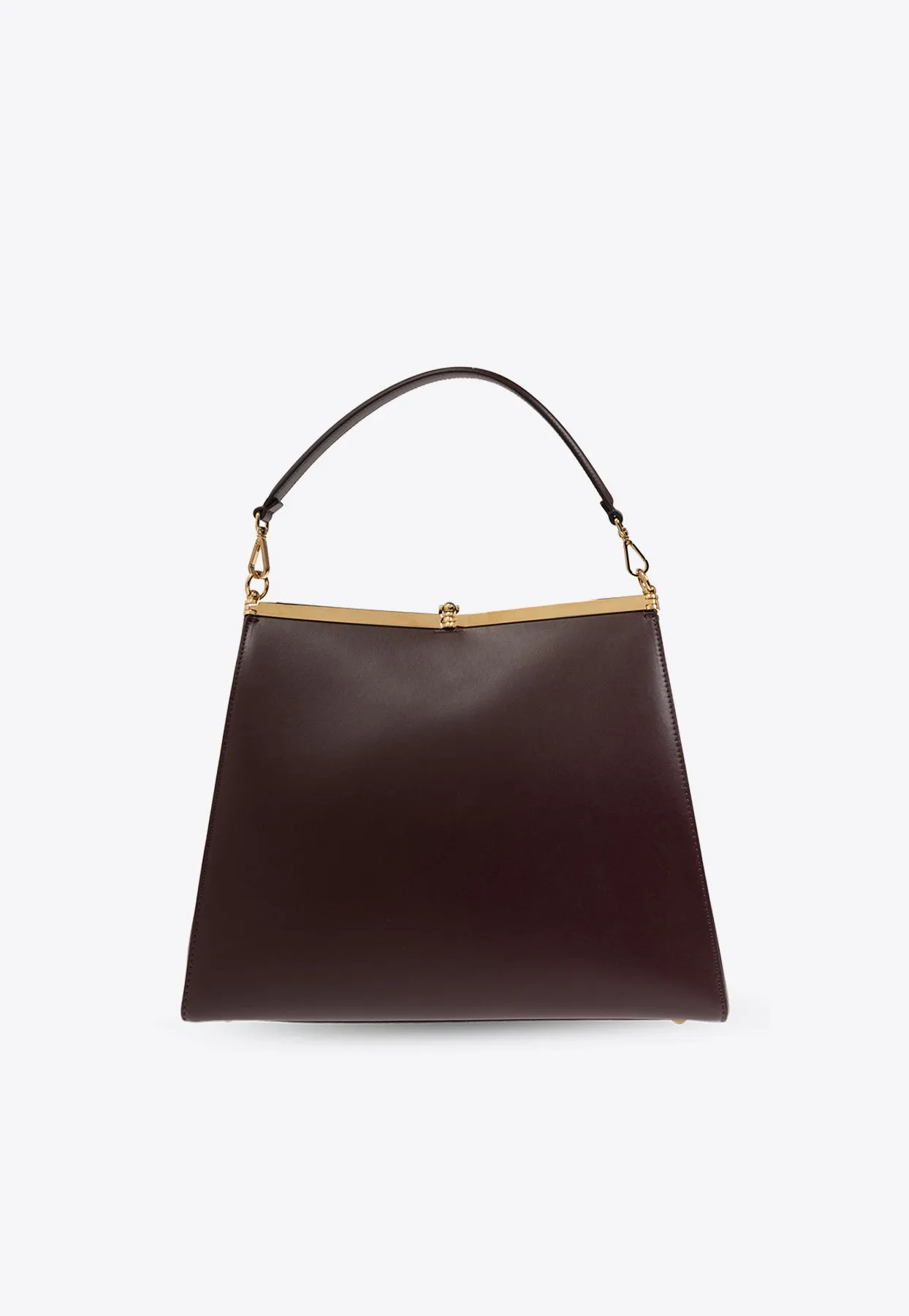 Medium Vela Leather Shoulder Bag