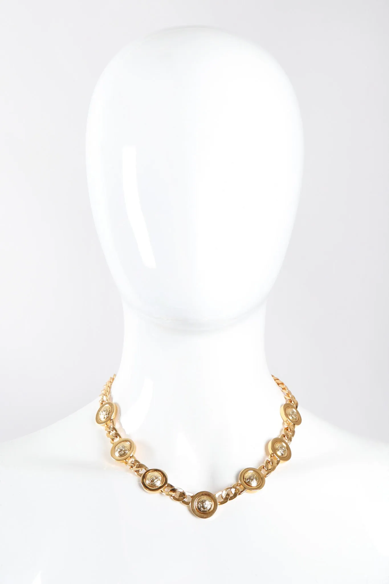 Medusa Coin Collar Necklace