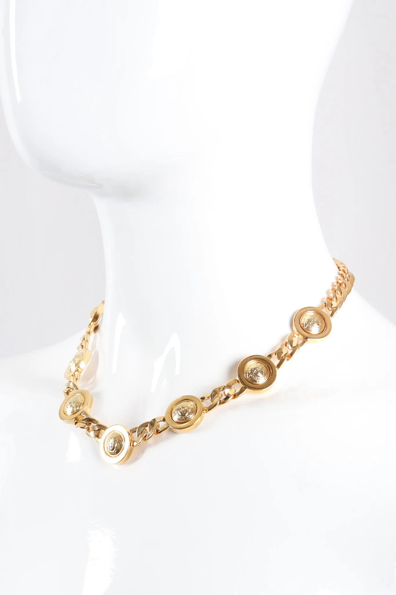 Medusa Coin Collar Necklace
