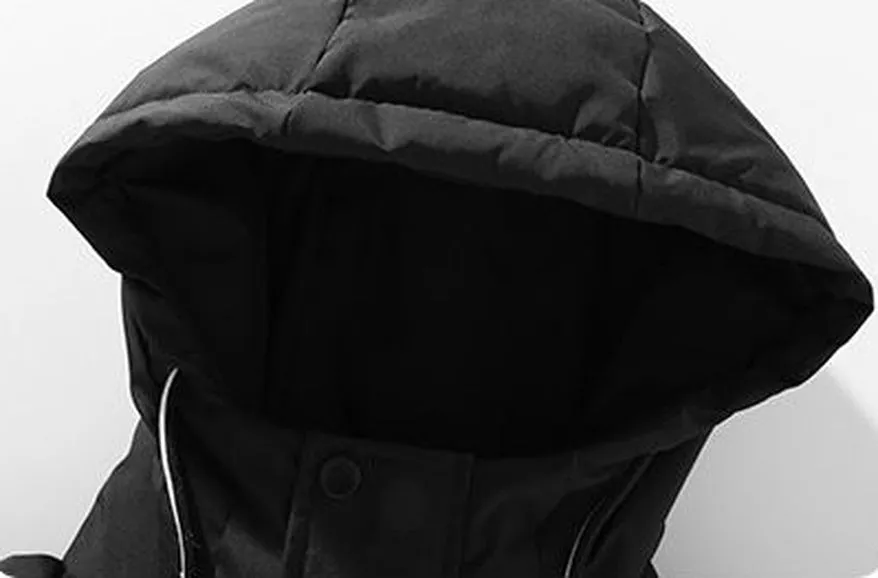 Men's Relaxed-fit Stain-resistant Hooded Puffer Jacket for Winter