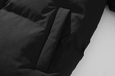 Men's Relaxed-fit Stain-resistant Hooded Puffer Jacket for Winter