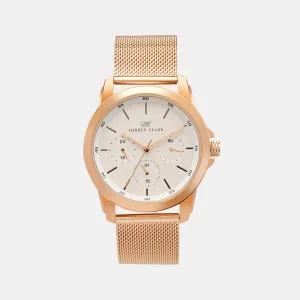 Men's Rose Gold Chronograph Brass Watch 1007C-E0302