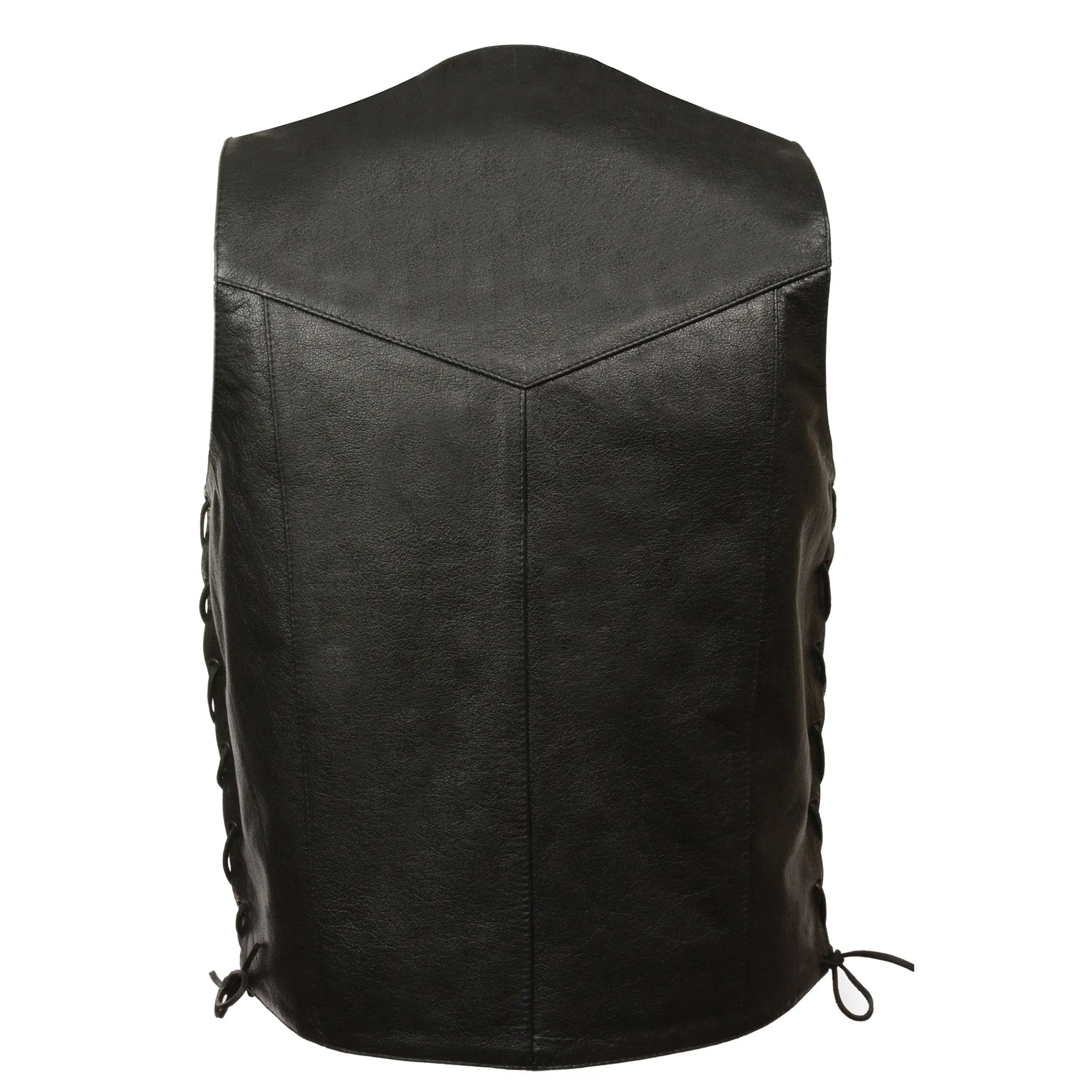 Men's Side Lace Biker Vest w/ Gun Pocket - Tall