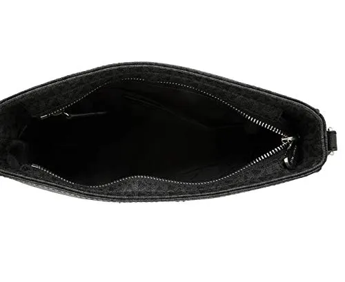 Michael Kors Jet Set Large Messenger Bag Crossbody Black MK Signature