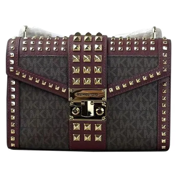 Michael Kors Rose Merlot Medium Flap Shoulder Messenger Bag - 35F1GX0L2B