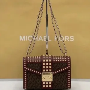 Michael Kors Rose Merlot Medium Flap Shoulder Messenger Bag - 35F1GX0L2B