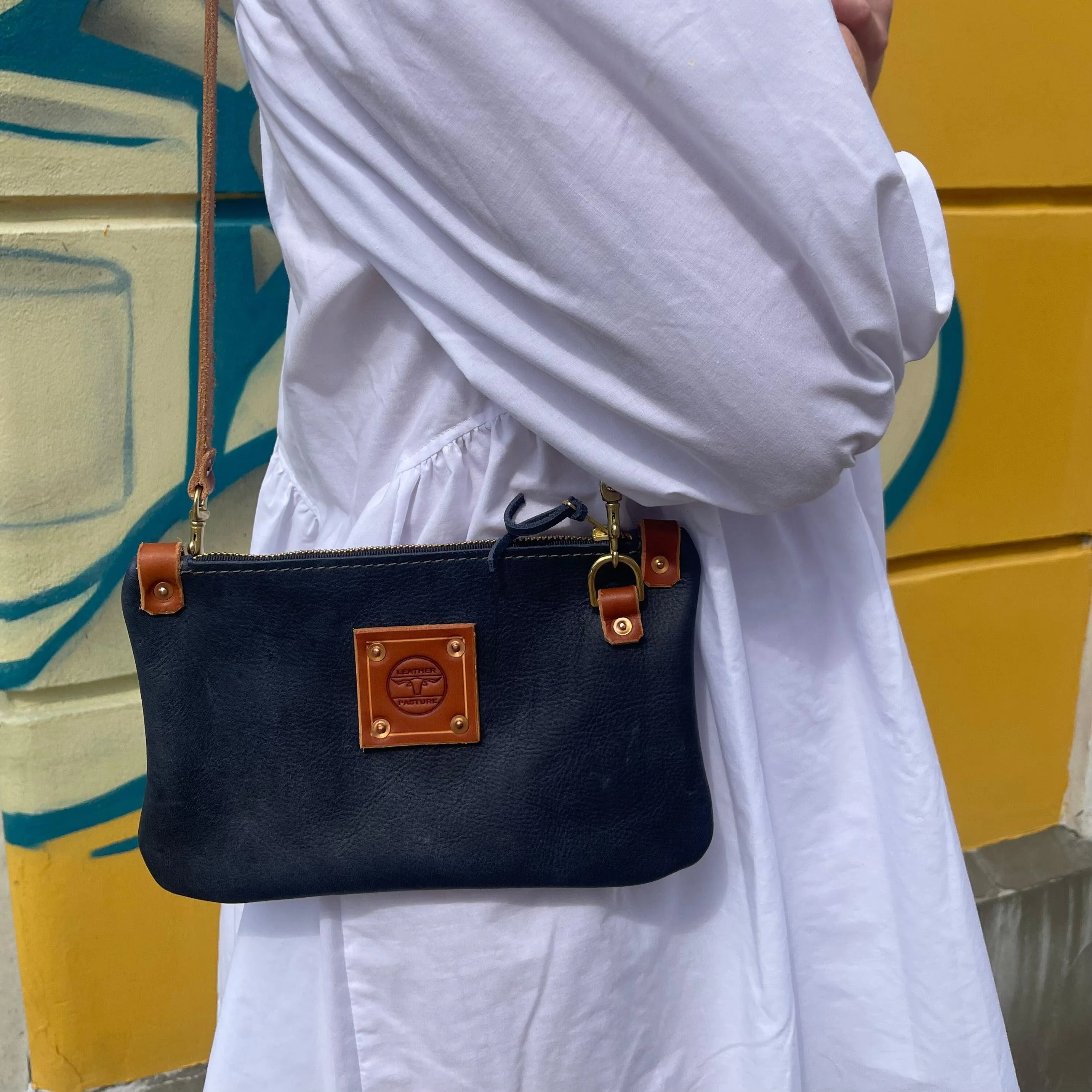 Micro Messenger Bag in Navy
