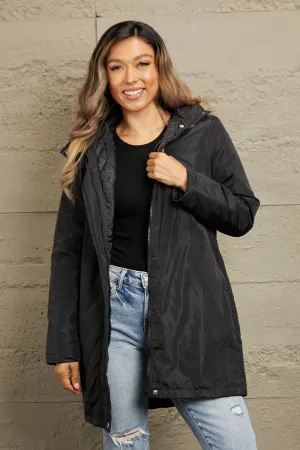 Mina Faux Fur Trim Hooded Puffer Jacket