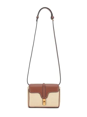 Mini Flap-top Messenger Bag Gold Hardware Crossbody Clutch