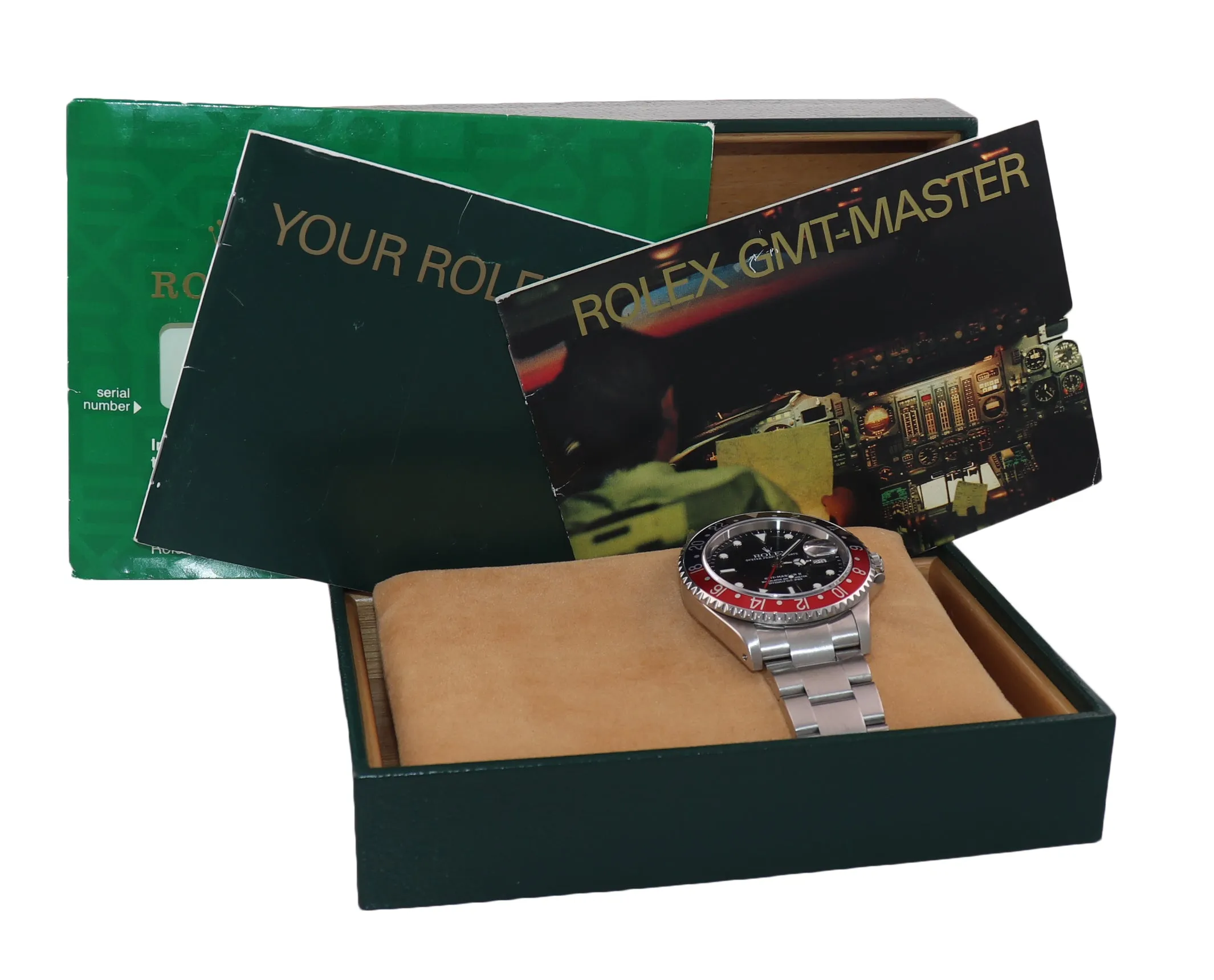 MINT 2003 Rolex GMT-Master II Pepsi Steel Blue Red 16710 Watch Box