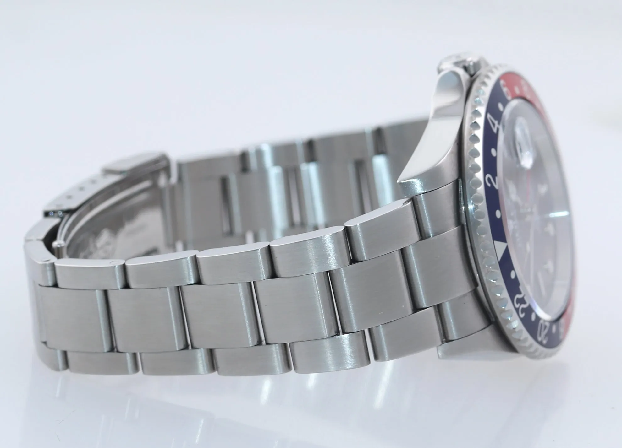 MINT 2005 PAPERS Rolex GMT-Master 2 Pepsi Blue Red Steel 16710 40mm Watch Box