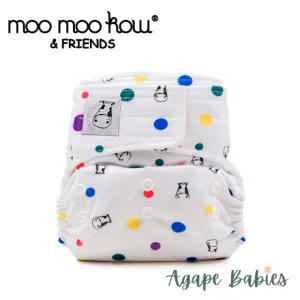 Moo Moo Kow Cloth Diaper One Size Aplix - Dot Dot