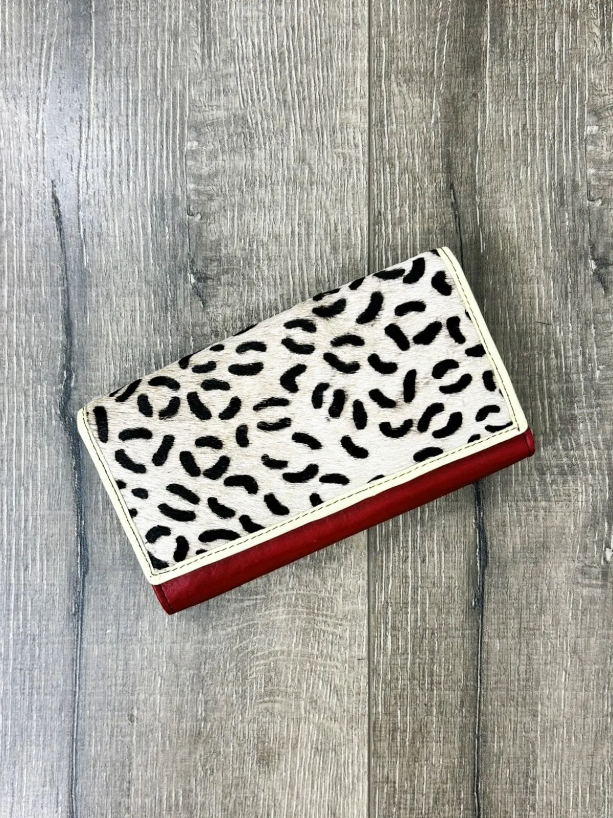 Multi and Fur Leather Purse
