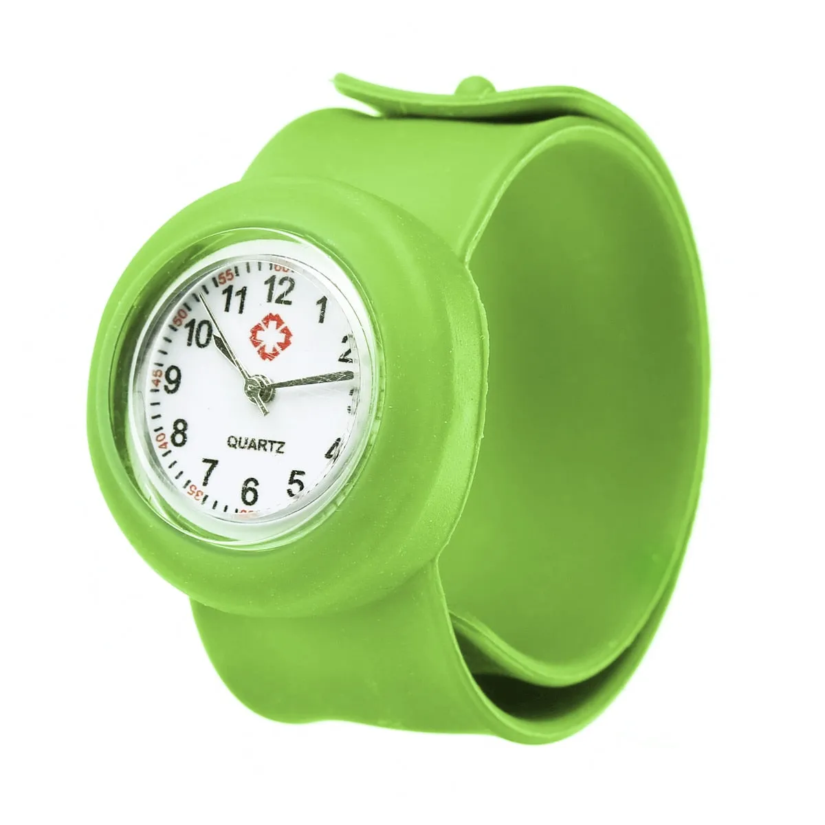 Multi Color Slap Ring Silicone Unisex Wrist Band Quartz Watch For Boys And Girls