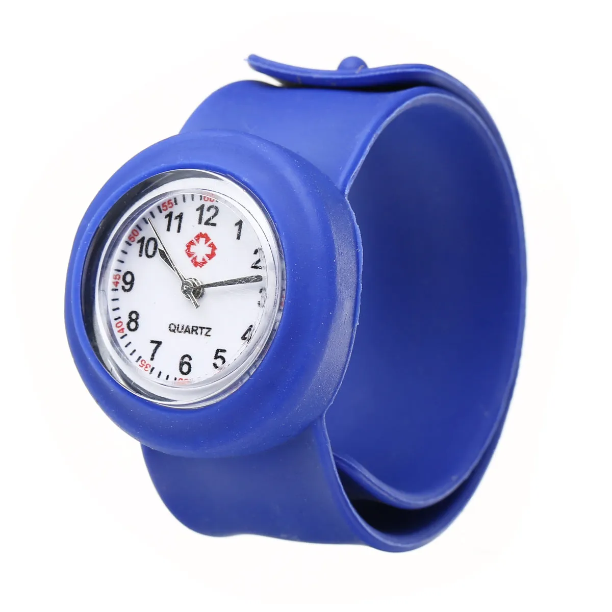 Multi Color Slap Ring Silicone Unisex Wrist Band Quartz Watch For Boys And Girls