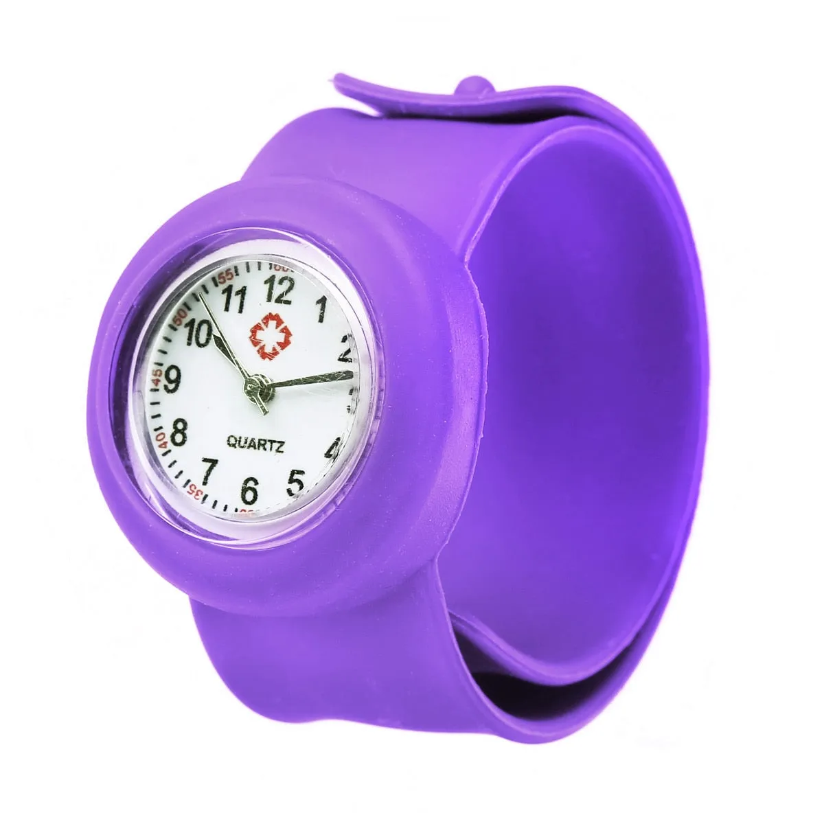 Multi Color Slap Ring Silicone Unisex Wrist Band Quartz Watch For Boys And Girls