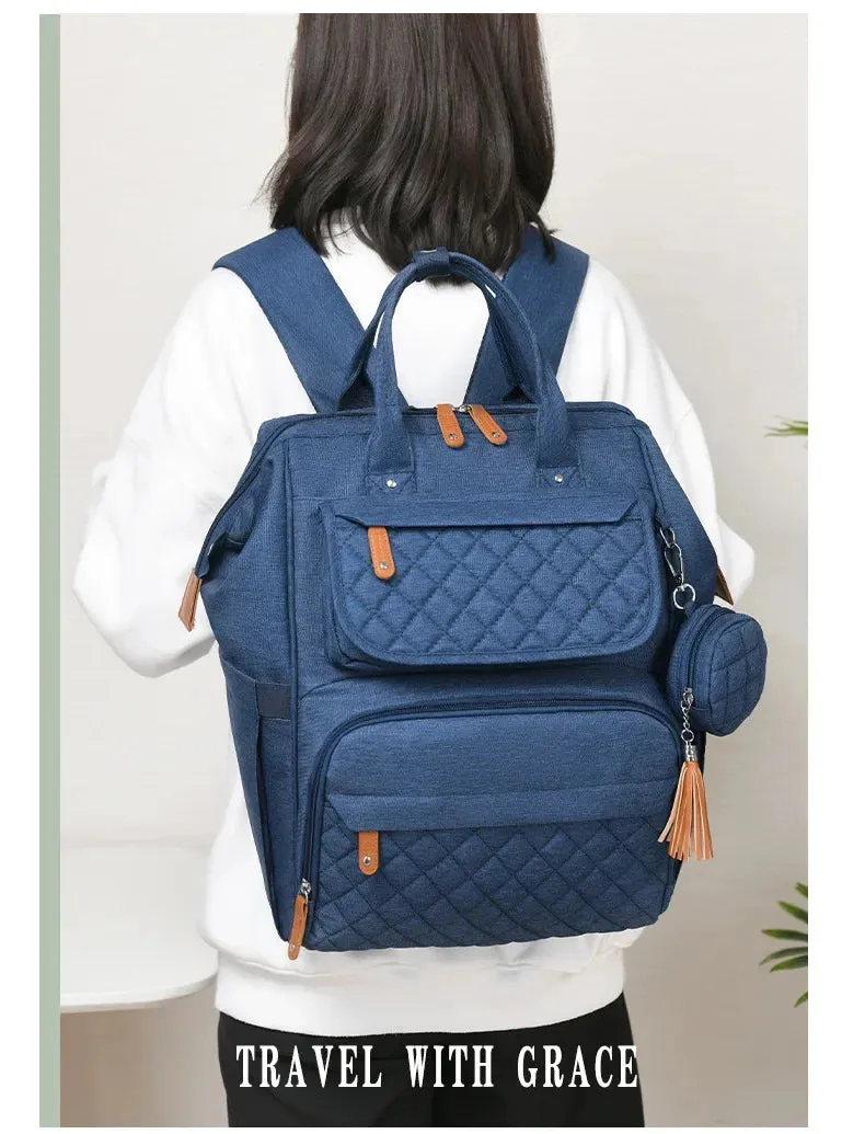 Multi-Compartment Mommy Backpack