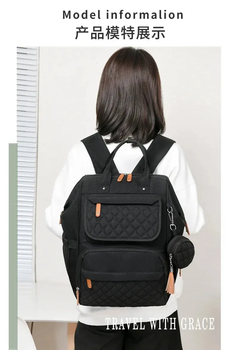 Multi-Compartment Mommy Backpack