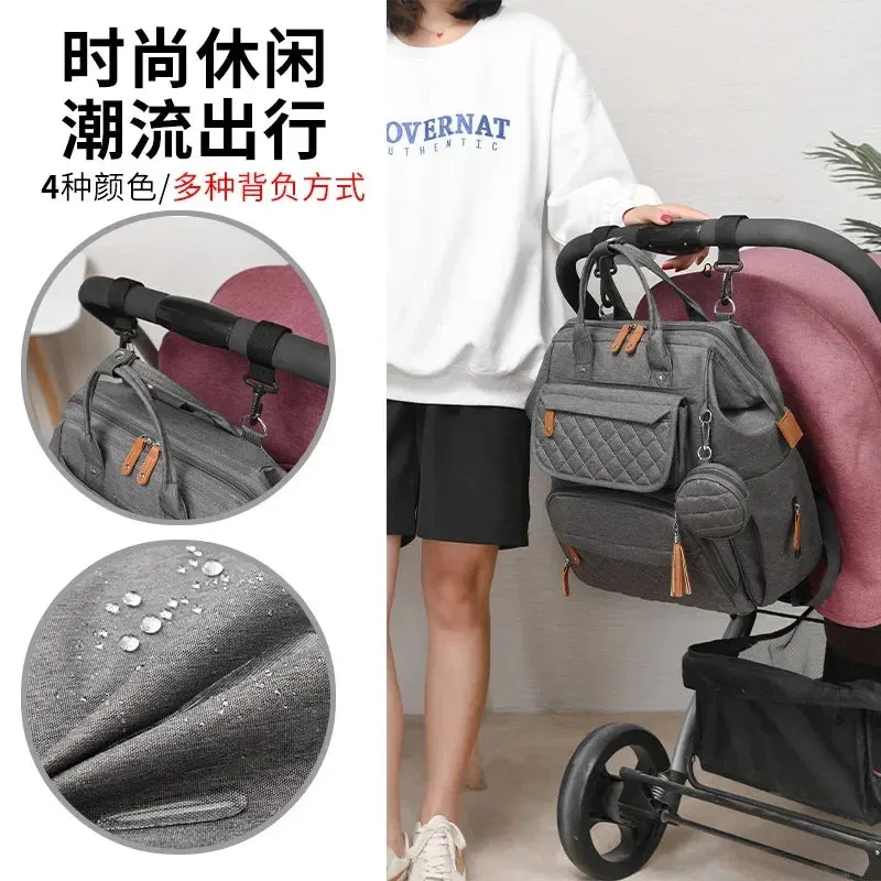 Multi-Compartment Mommy Backpack