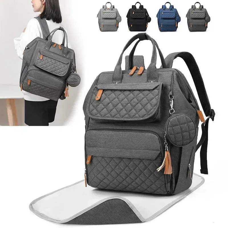 Multi-Compartment Mommy Backpack