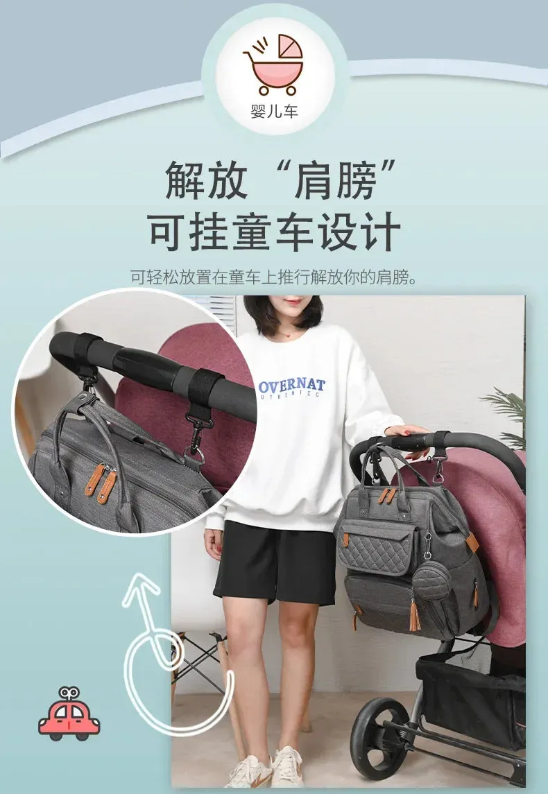 Multi-Compartment Mommy Backpack