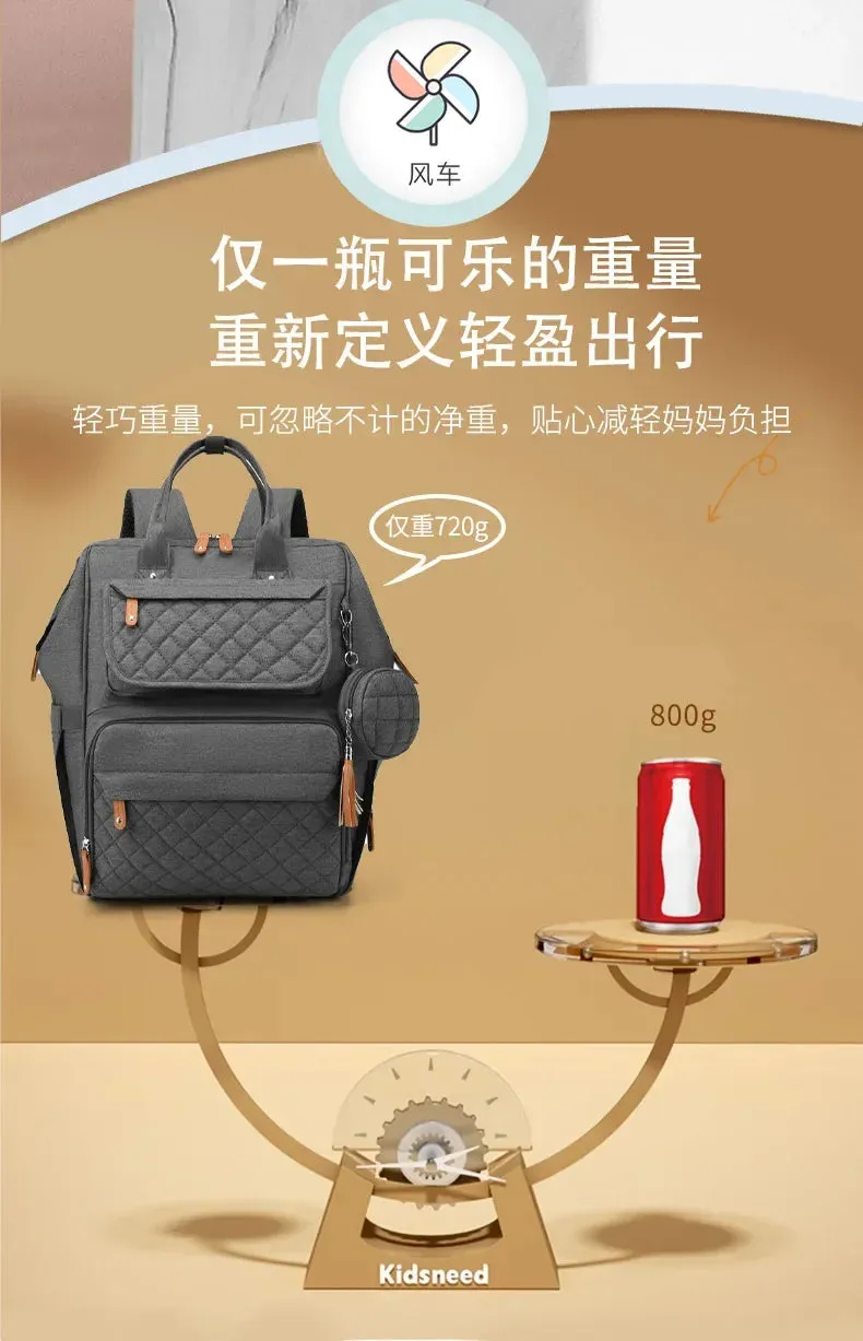 Multi-Compartment Mommy Backpack