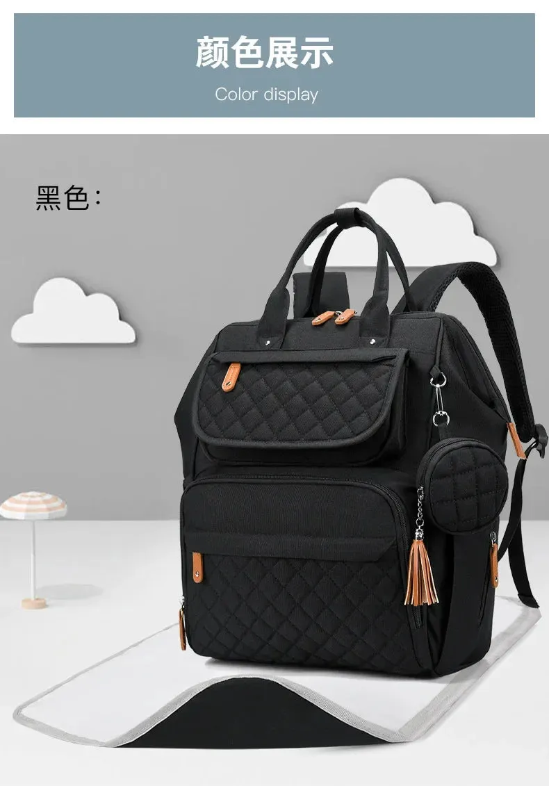Multi-Compartment Mommy Backpack