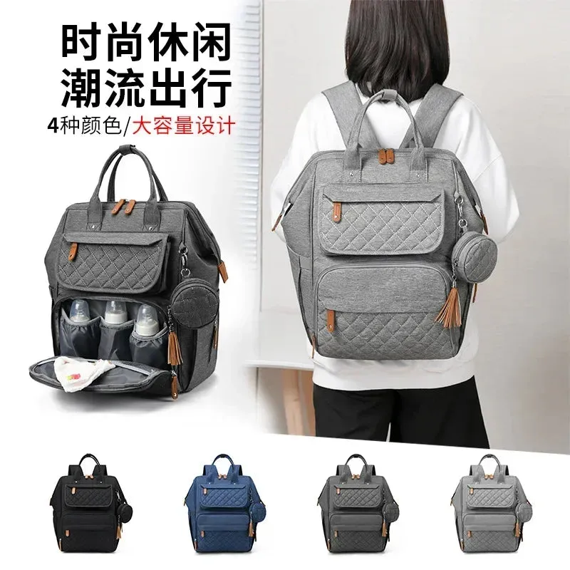 Multi-Compartment Mommy Backpack