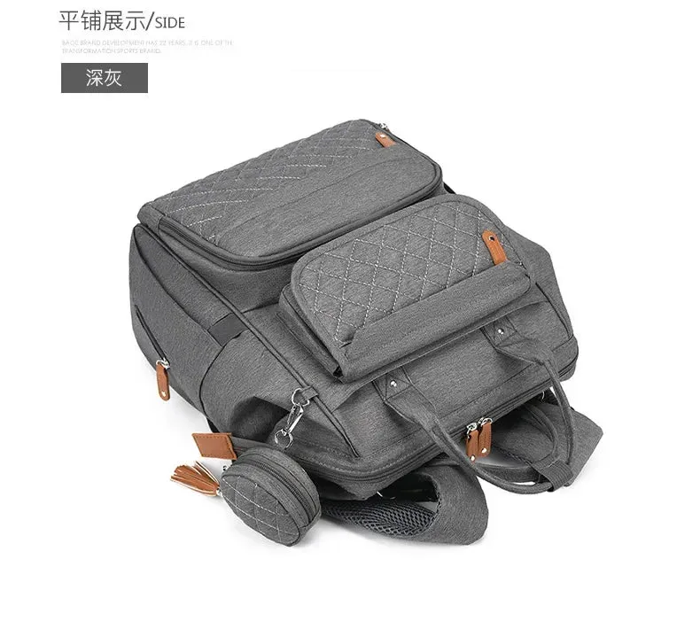 Multi-Compartment Mommy Backpack