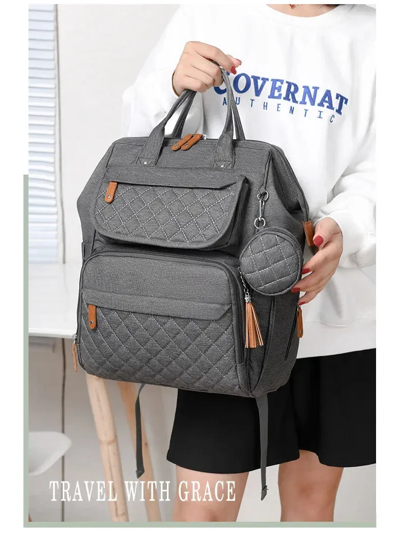Multi-Compartment Mommy Backpack