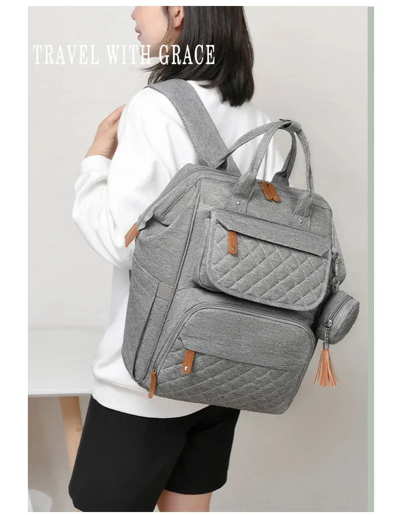 Multi-Compartment Mommy Backpack